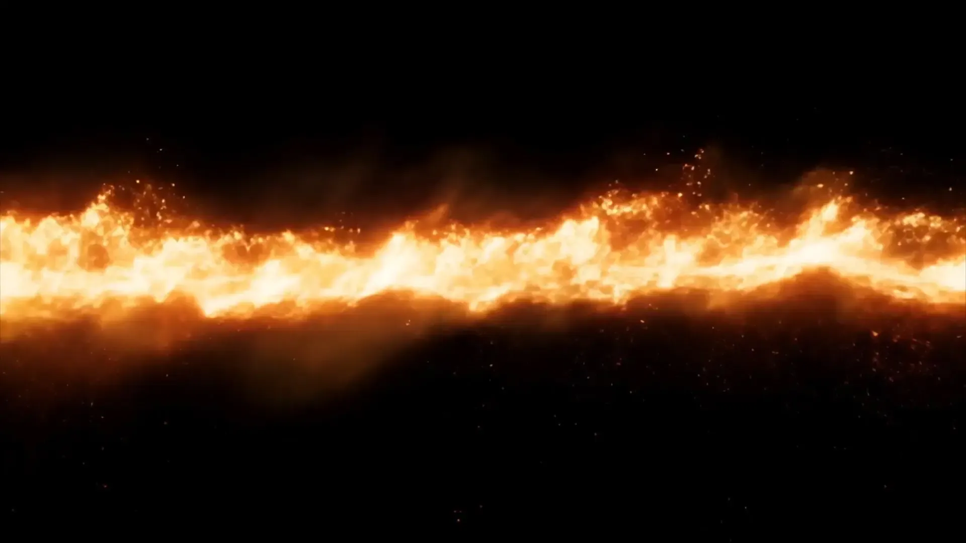 Intense Flame Streak Title Animation Background